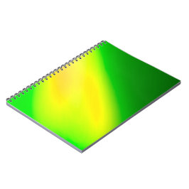 Cuaderno verde amarillo ombre luz de luna Doble Raya