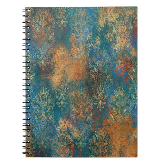Cuaderno Verde azulada Cooper Patina (Frente)