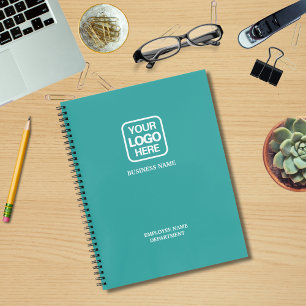 Cuaderno Verde azulado Agrega tu logotipo Empleado pers