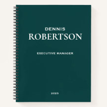 Verde azulado empresarial simple y personalizado