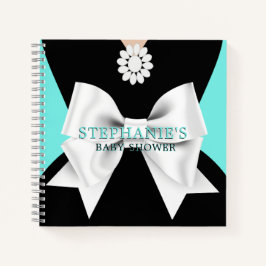 Cuaderno Verde azulado Fancy Tiffany Theme Baby Shower Gues
