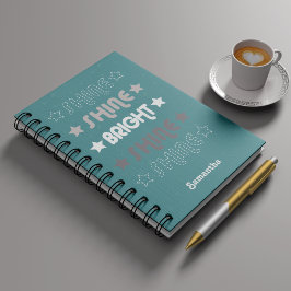 Cuaderno Verde azulado Green Shine. Brilla. Brillante. Bril