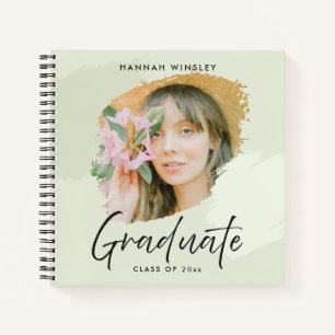 Cuaderno Verde claro Añadir tu invitado de graduación de Pe