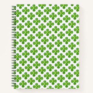 Cuaderno Verde de Hojas de Árbol de Jade Hermoso