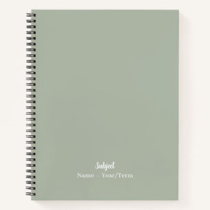 Cuaderno Verde de humo