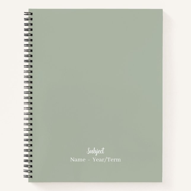 Cuaderno Verde de humo (Anverso)