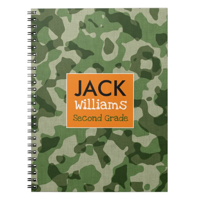 Cuaderno verde de la escuela de Camo (Frente)