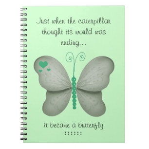 Cuaderno verde de la mariposa