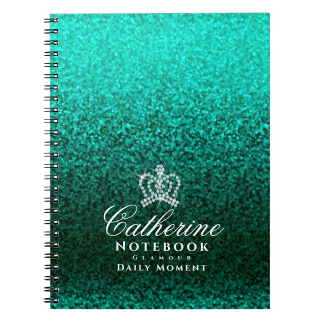 Cuaderno Verde de la multitud que brilla (Frente)