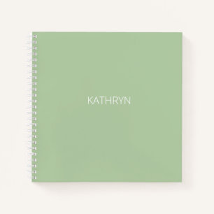 Cuaderno verde de sabio sólido