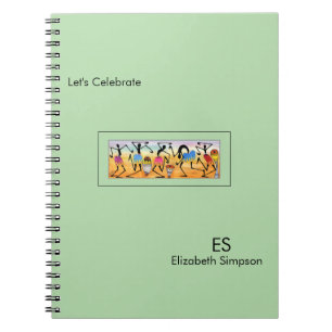 Cuaderno Verde dulce, arte africano, danza rupta