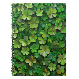 CUADERNO VERDE IRLANDA CELTIC CLOVER SHAMROCKS