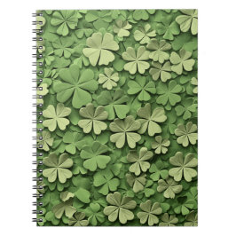 CUADERNO VERDE IRLANDA CELTIC CLOVER SHAMROCKS
