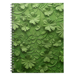 CUADERNO VERDE IRLANDA CELTIC CLOVER SHAMROCKS
