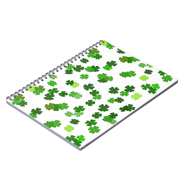 Cuaderno Verde Kelly “Treboles que caen” (Lado Izquierdo)