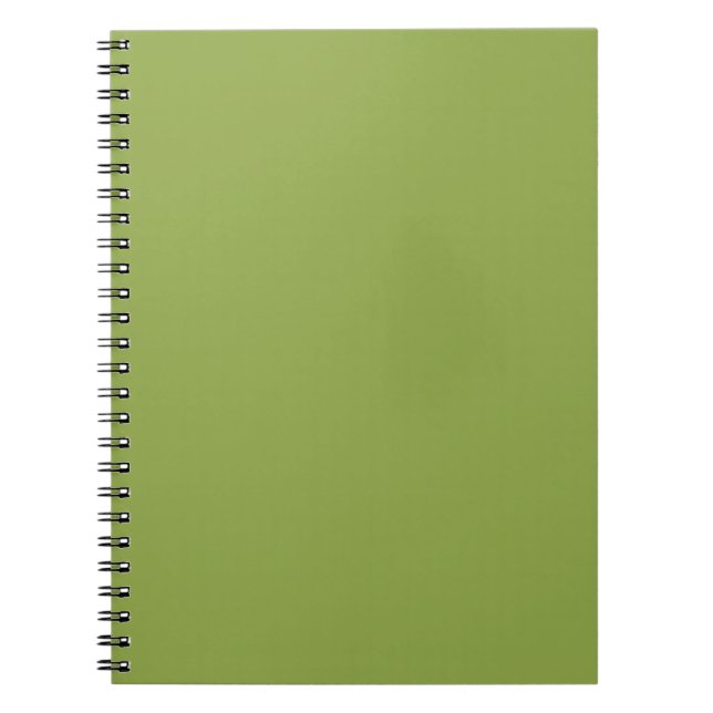 Cuaderno Verde lima moderado color sólido (Frente)