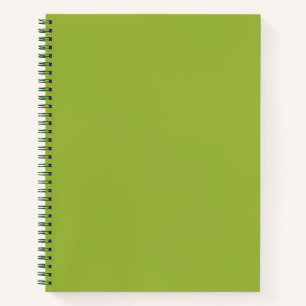 Cuaderno verde lima moderado (color sólido) verde amarillen
