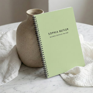 Cuaderno Verde Minimalista Moderno