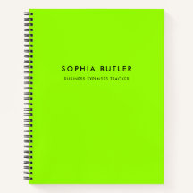 Cuaderno verde Minimalista moderno