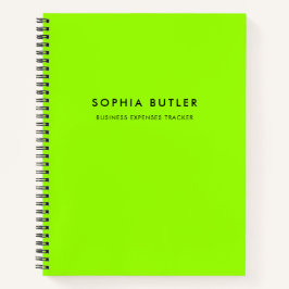 Cuaderno verde Minimalista moderno
