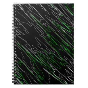 Cuaderno Verde negro mareado