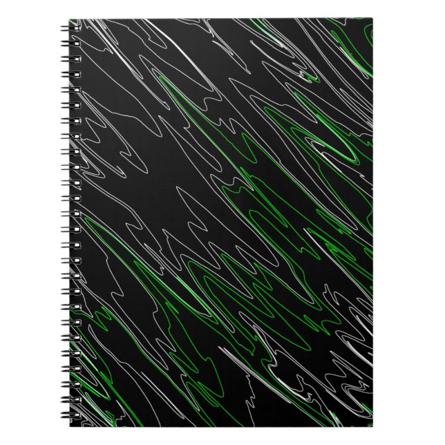 Cuaderno Verde negro mareado (Frente)
