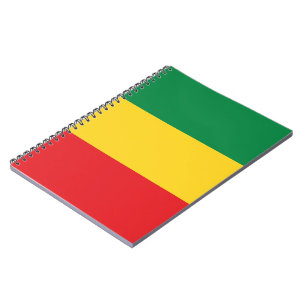 Cuaderno Verde, oro (amarillo) y bandera de los colores