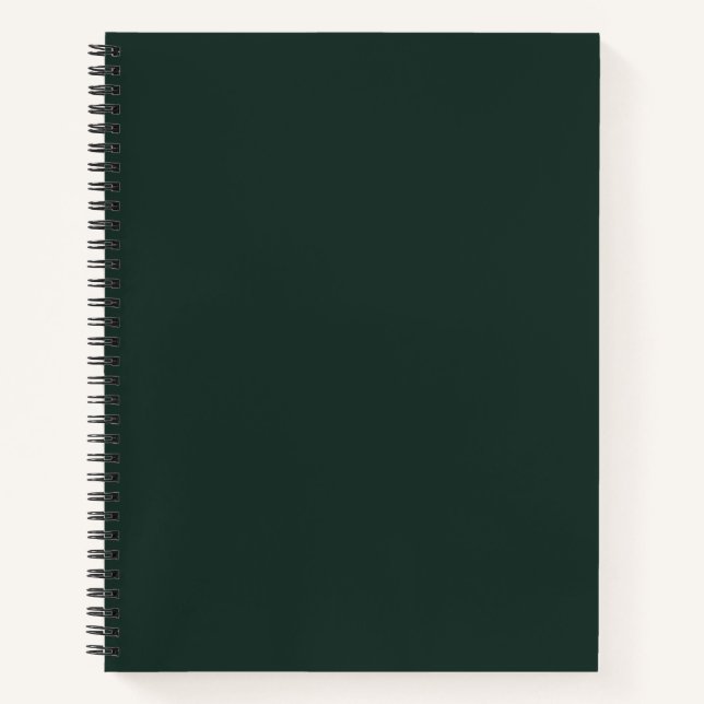 Cuaderno Verde oscuro (Anverso)