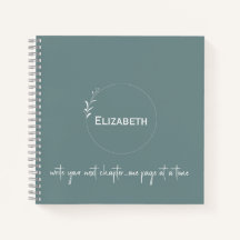 Verde personalizado "Escribe tu próximo capítulo"