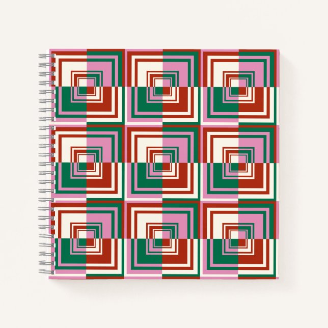 Cuaderno Verde rosa rojo (Anverso)