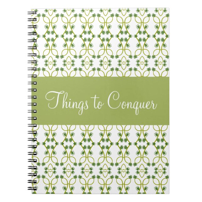Cuaderno Verde sabio con blanco (Frente)