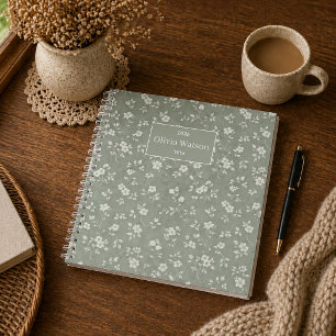 Cuaderno Verde Salvia Floral, Casa de Campo, Núcleo de Caba