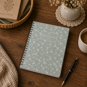 Cuaderno Verde Salvia Floral, Casa de Campo, Núcleo de Caba