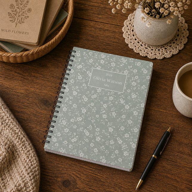 Cuaderno Verde Salvia Floral, Casa de Campo, Núcleo de Caba (Subido por el creador)