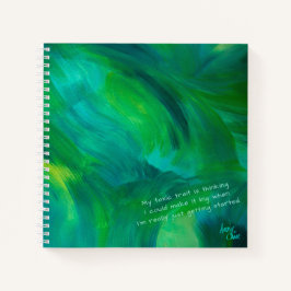 Cuaderno Verde SPWW con espiral verde envidiable y cuadrado