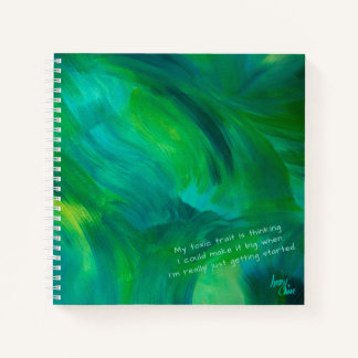 Cuaderno Verde SPWW con espiral verde envidiable y cuadrado