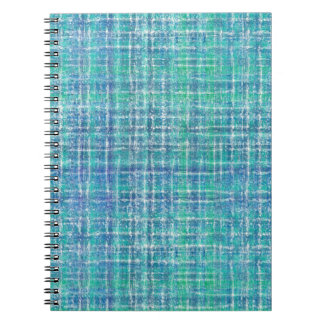 Cuaderno Verde turquesa texturizado a cuadros