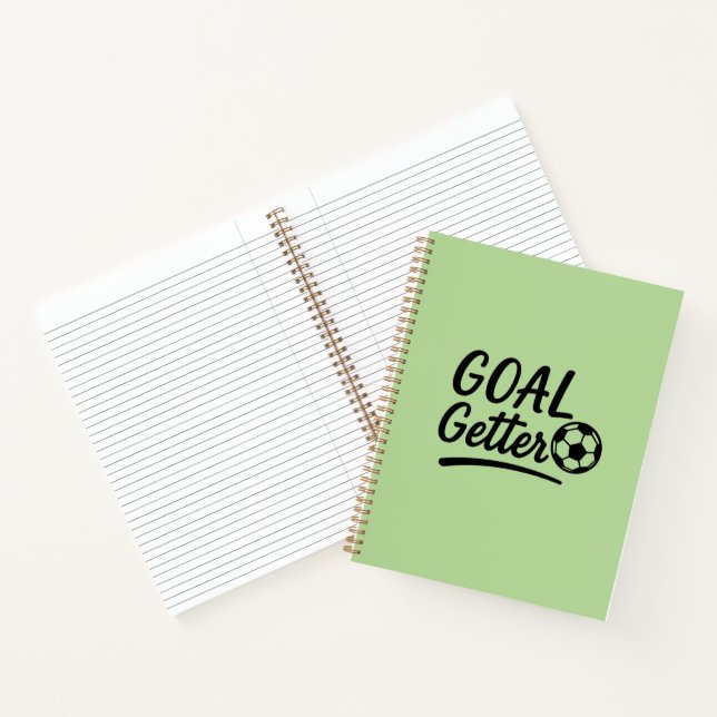 Cuaderno verde vibrante de campo 'Goal Getter' reg (Interior)