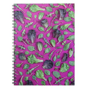 Cuaderno Verdes lechugas en morado
