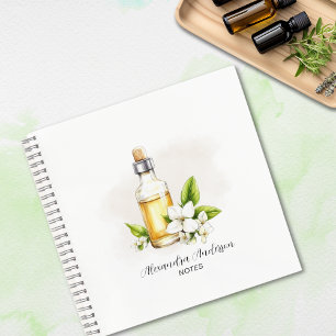 Cuaderno Verdor Jazmín Aceites Esenciales Agua Floral Flora