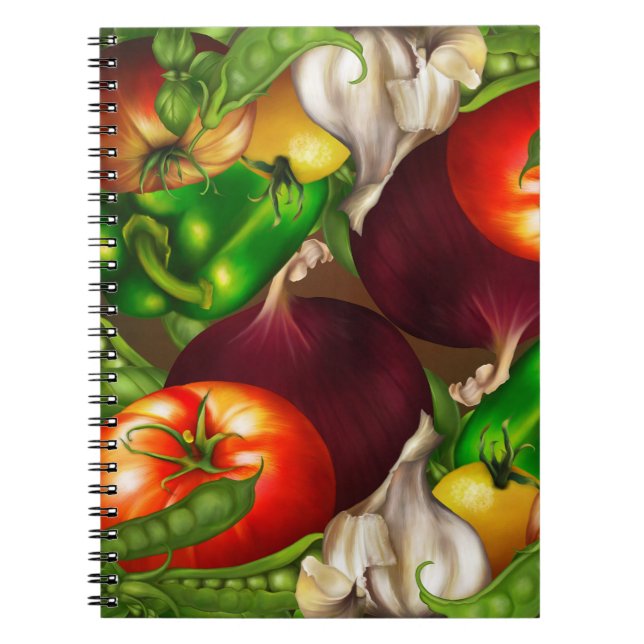 Cuaderno Verduras y Hierbas Alimentos Frescos Naturales Org (Frente)