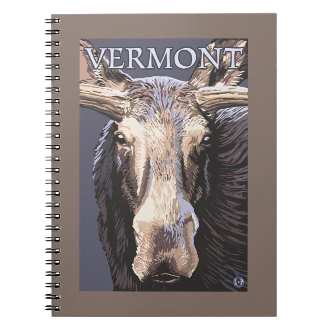 Cuaderno VermontMoose Arriba Cerrar (Frente)