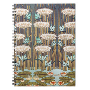 Cuaderno Verneuil Dragonfly Water Lily Art Nouveau: Vintage