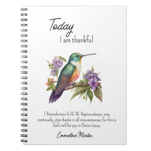 Cuaderno Versículo de la Biblia de gratitud cristiana Colib