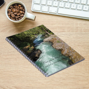 Cuaderno Verso de poesía de Wild River Rumi
