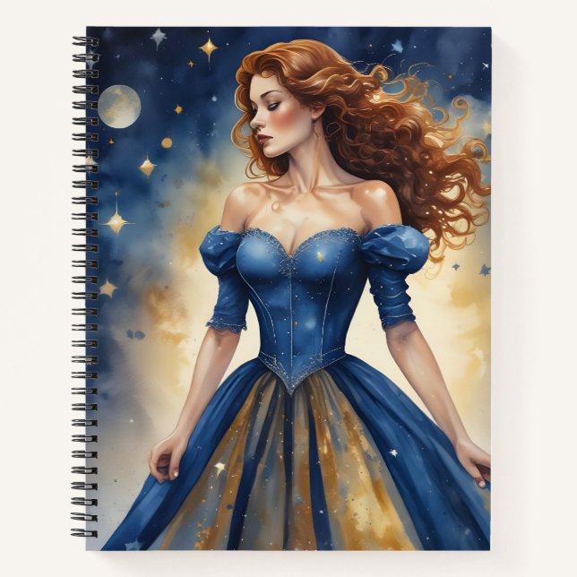 Cuaderno Vestida de Luna (Anverso)