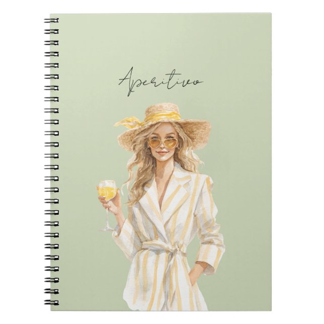 Cuaderno Vestido Amarillo Rubio Aperitivo (Frente)