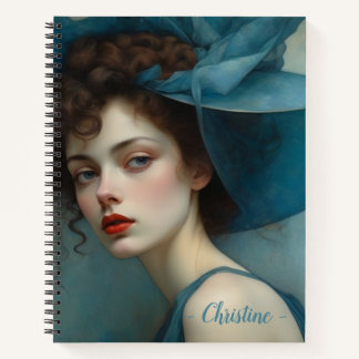 Cuaderno Vestido azul y gran Gorra