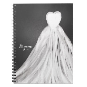 Cuaderno Vestido de Novia Pizarra Diario de Despedida de So