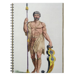 Cuaderno Vestido de un guerrero bretón de 'DES Estamp de